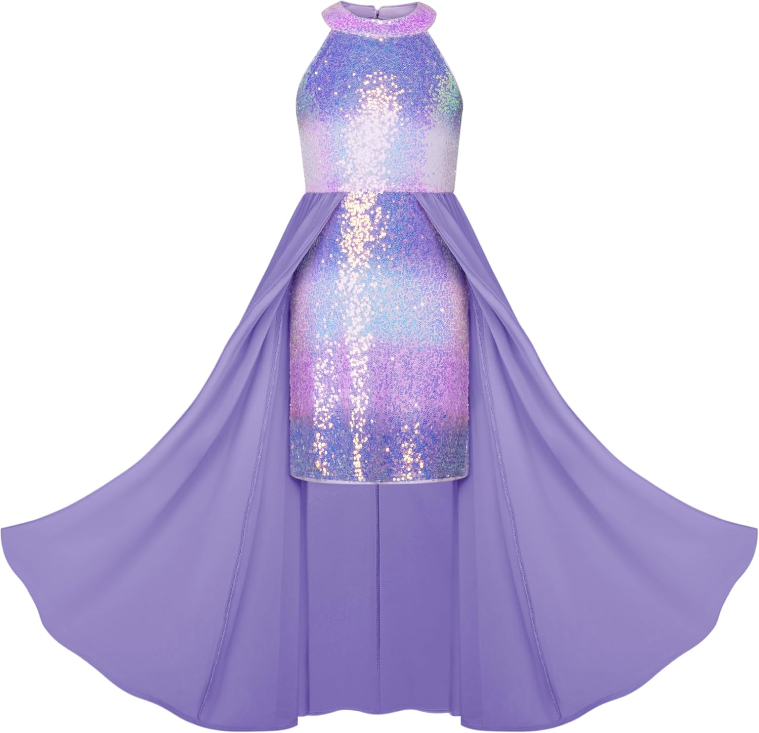 Girls Halter Neck Sequin Dress for Parties and Birthdays