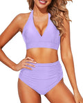Stylish Tempt Me Women Two Piece Bikini Set with High Waist Design