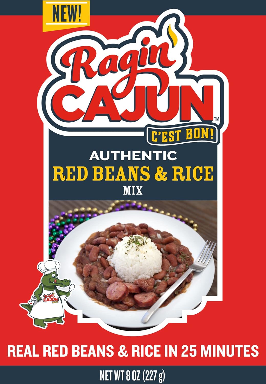 Ragin Cajun Red Beans and Rice Mix - Quick and Flavorful Meal