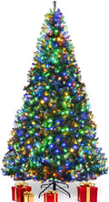 COSTWAY 9 FT Pre-lit Christmas Tree - 11 Modes, Realistic Full Look