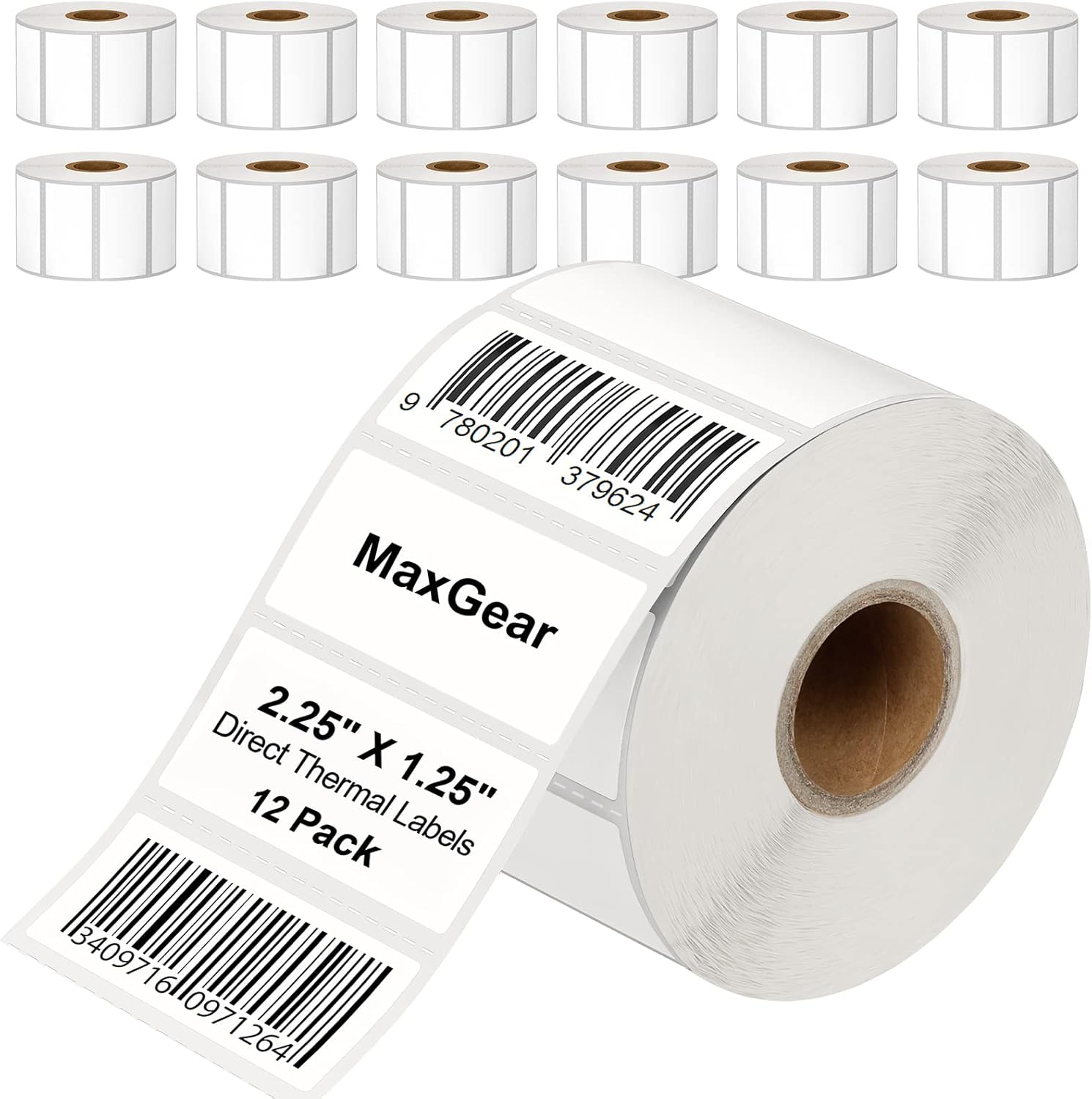 Premium Perforated 2.25 X 1.25 Shipping Labels - Rollo & Zebra Compatible