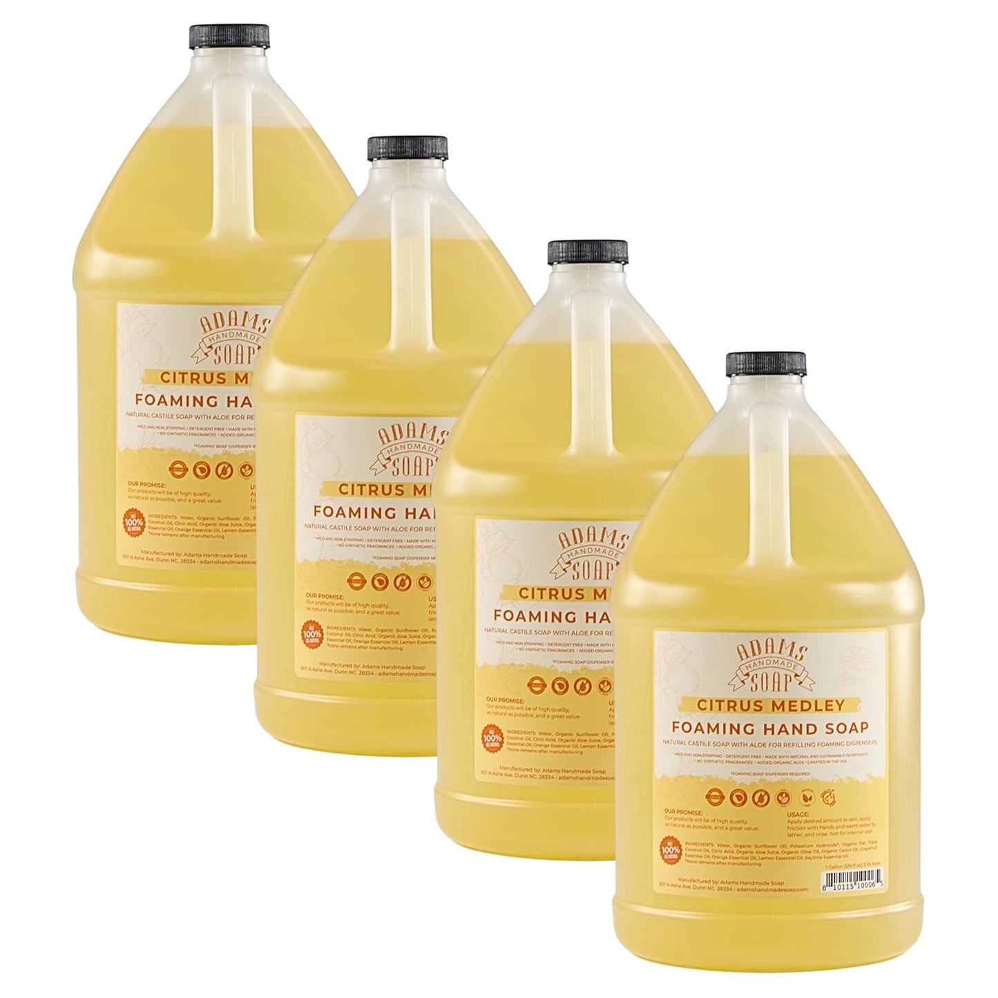 Adams Handmade Soap Liquid Foaming Soap - Citrus Medley 1 Gal