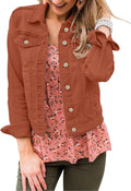 Women's Fitted Long Sleeve Denim Jacket - Stretch Trucker Style
