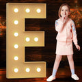 4FT Marquee Light Up Letter E - Giant DIY Foam Board Letter
