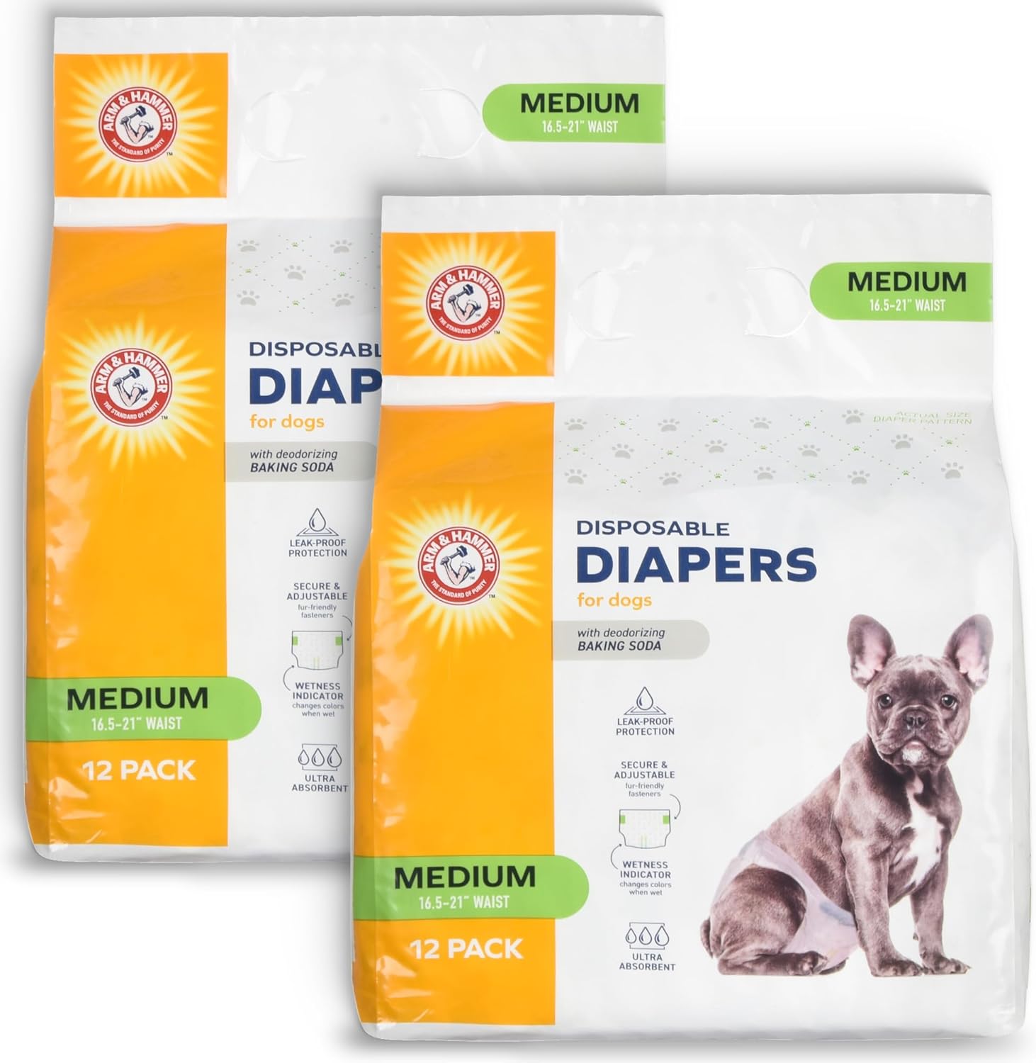 Arm&Hammer Female Dog Diapers: UltraAbsorbent Leakproof Protection