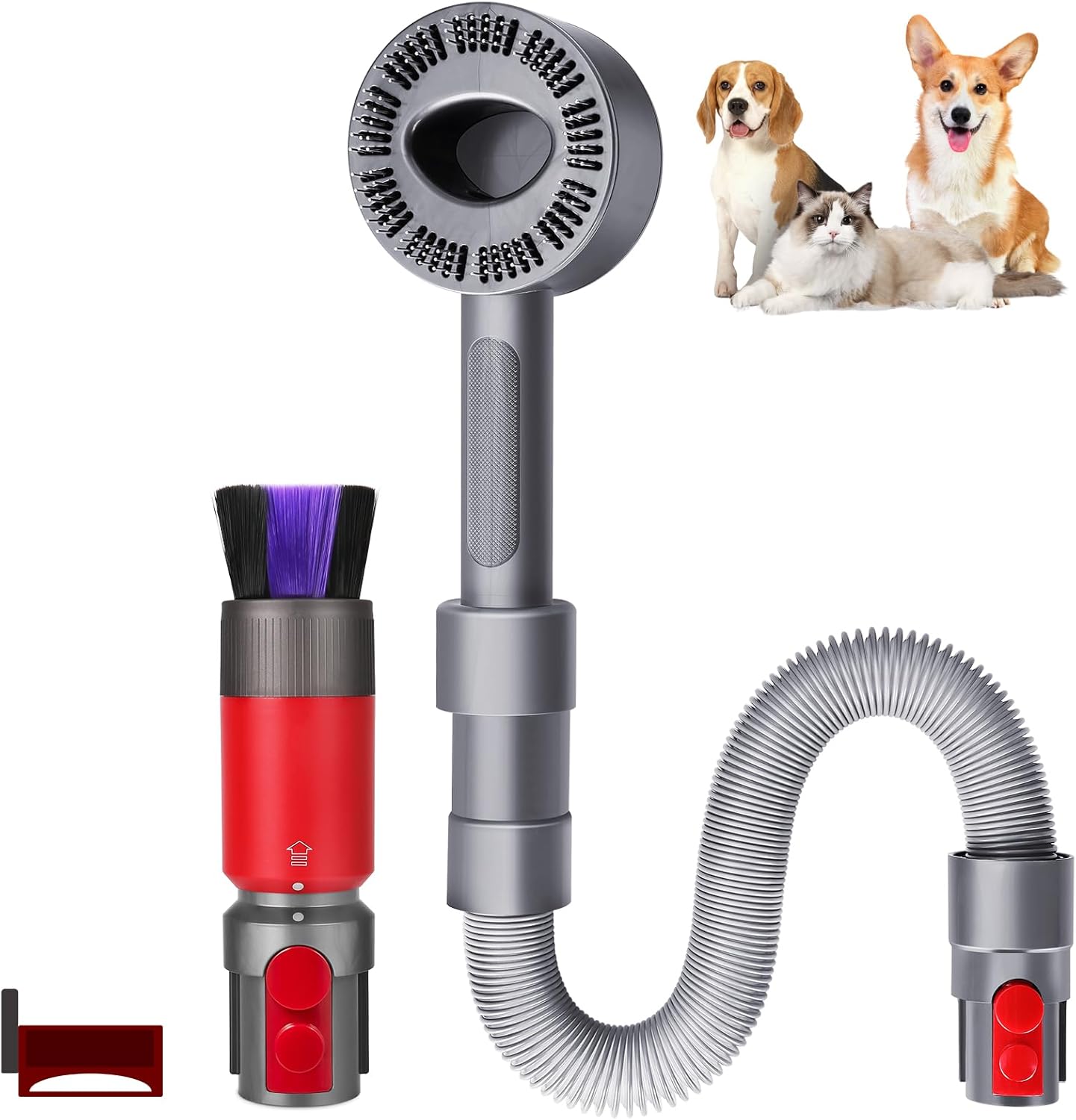 Dyson-Compatible Groom Kit: Soft Bristle Dust Brush