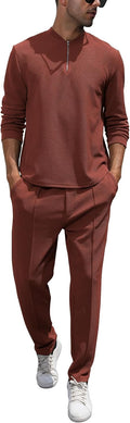 Fashion Mens Tracksuit 2 Piece Set - Comfortable Casual Athletic Wear