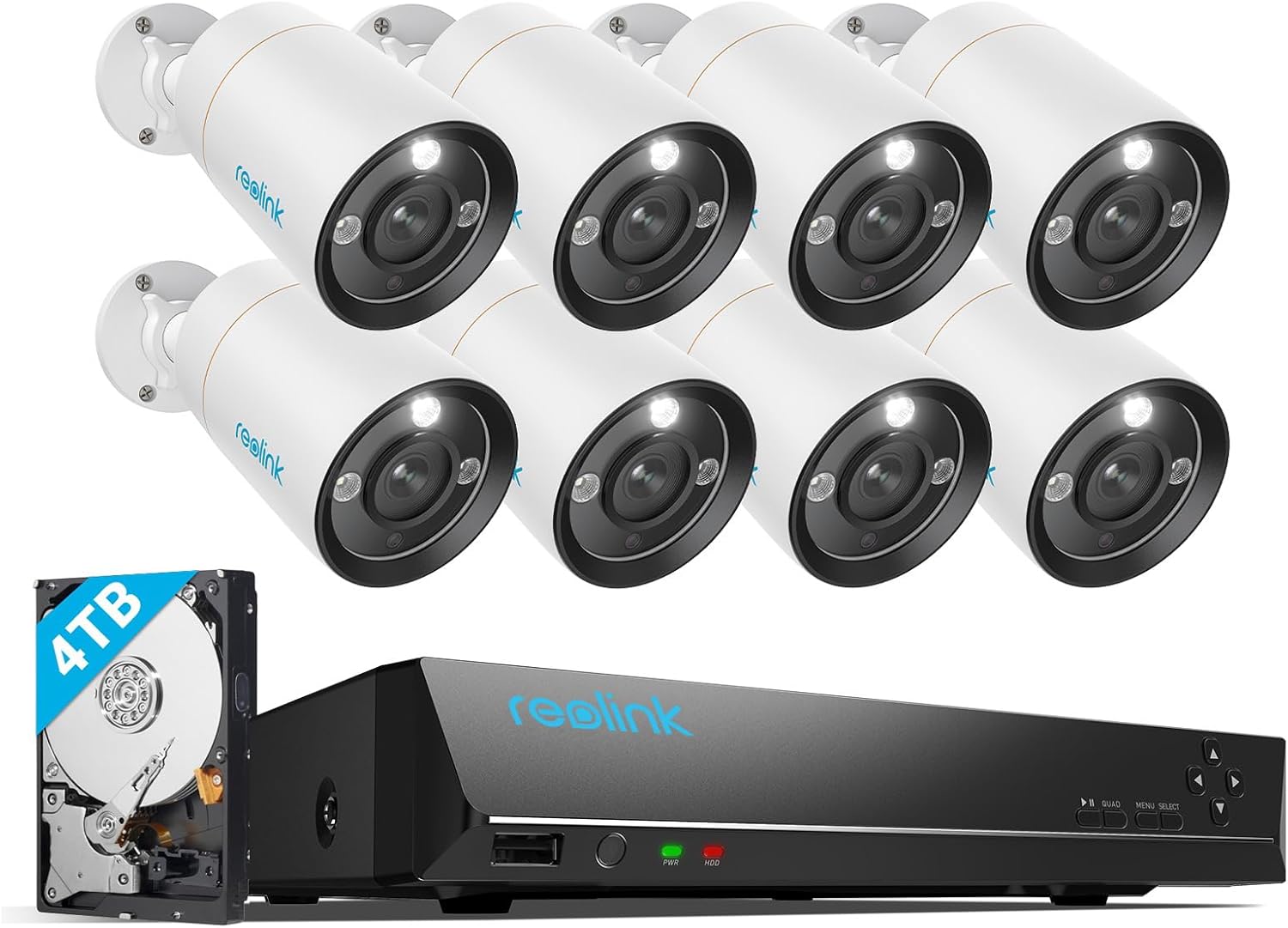 Reolink 12MP PoE Cameras: Color Night Vision, Person/Vehicle/Pet Detection!