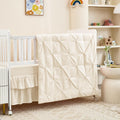 3-Piece Crib Bedding Set for Girls Boys - Soft Baby Bedding