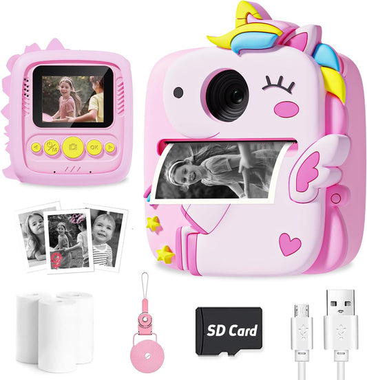 Instant Print Kids Camera | HD Video | Christmas Gift