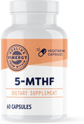5-MTHF Capsules 60 Servings - Bioavailable Folate + B12 Support