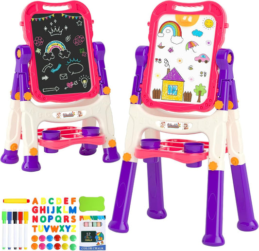Double Sided Magnetic Kid Art Easel for Creative Learning Fun