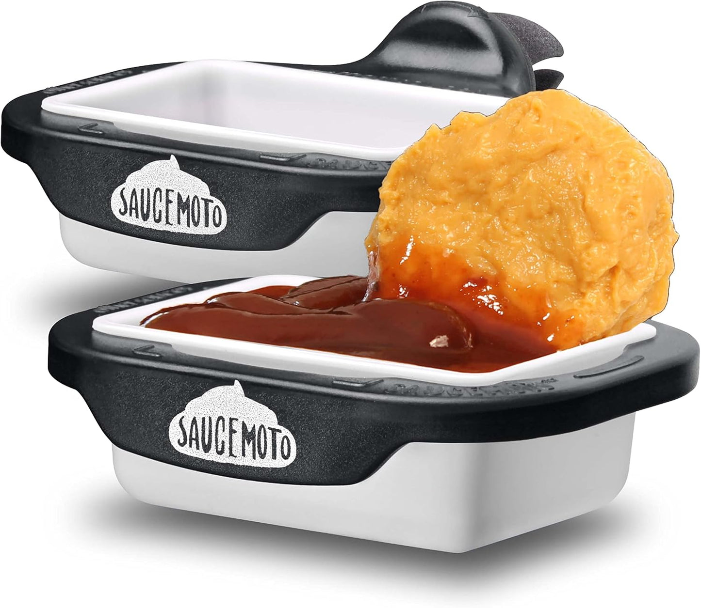 Saucemoto Dip Clip | Sauce Holder for Car | Shark Tank Featured (2 Pack)