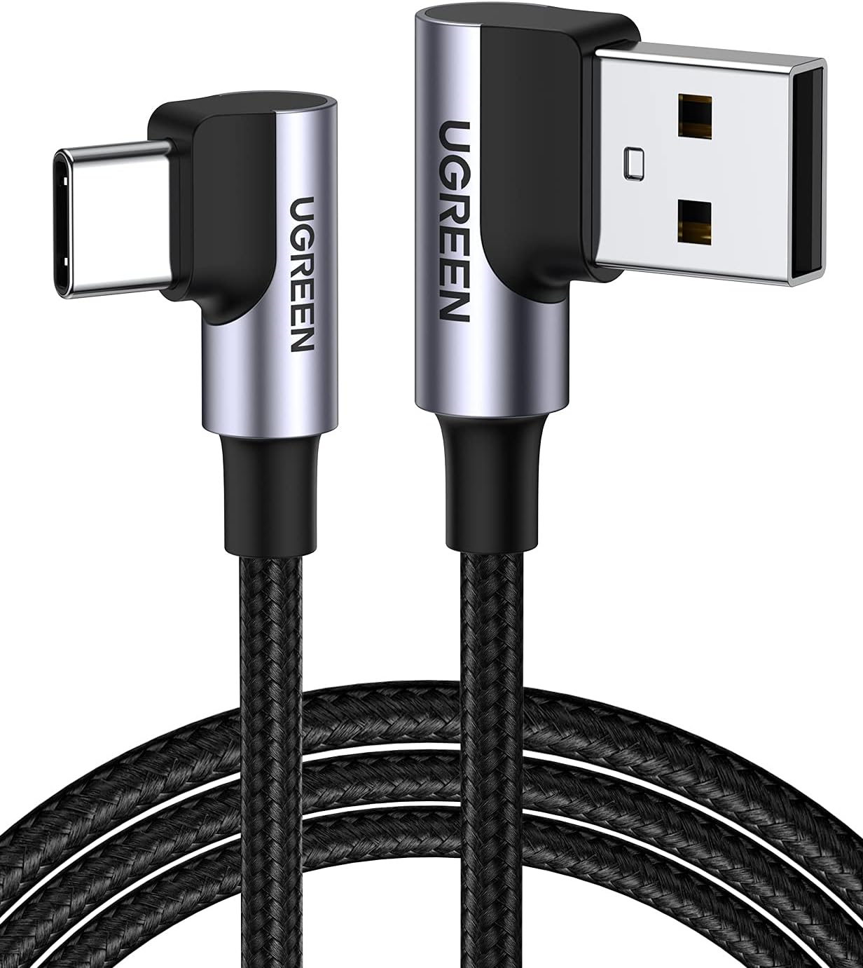 UGREEN 90 Degree USB C Fast Charging Cable - Compatible with iPhone & Samsung