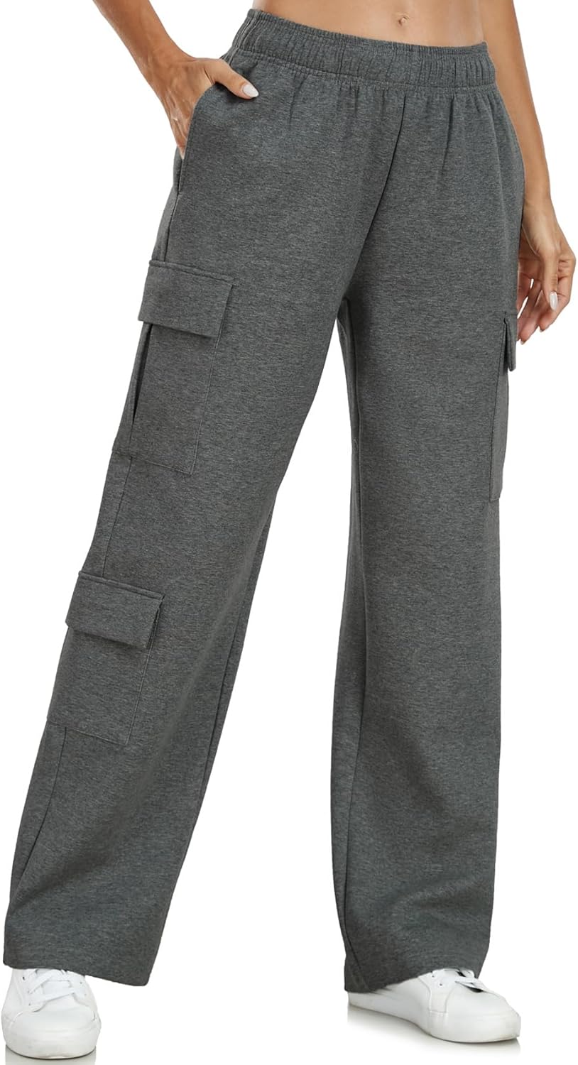 Inno Womens Cargo Sweatpants Y2K Casual Baggy Wide Leg Pants