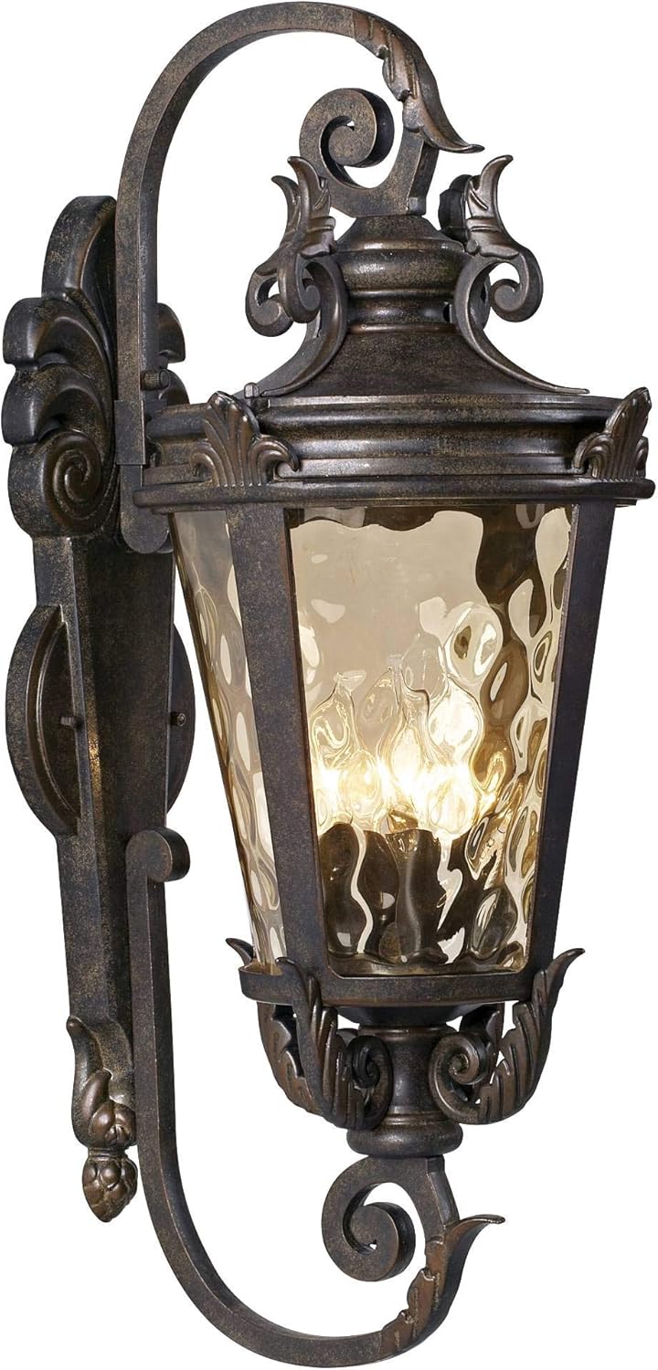 Casa Marseille Rustic Industrial Outdoor Wall Light Fixture