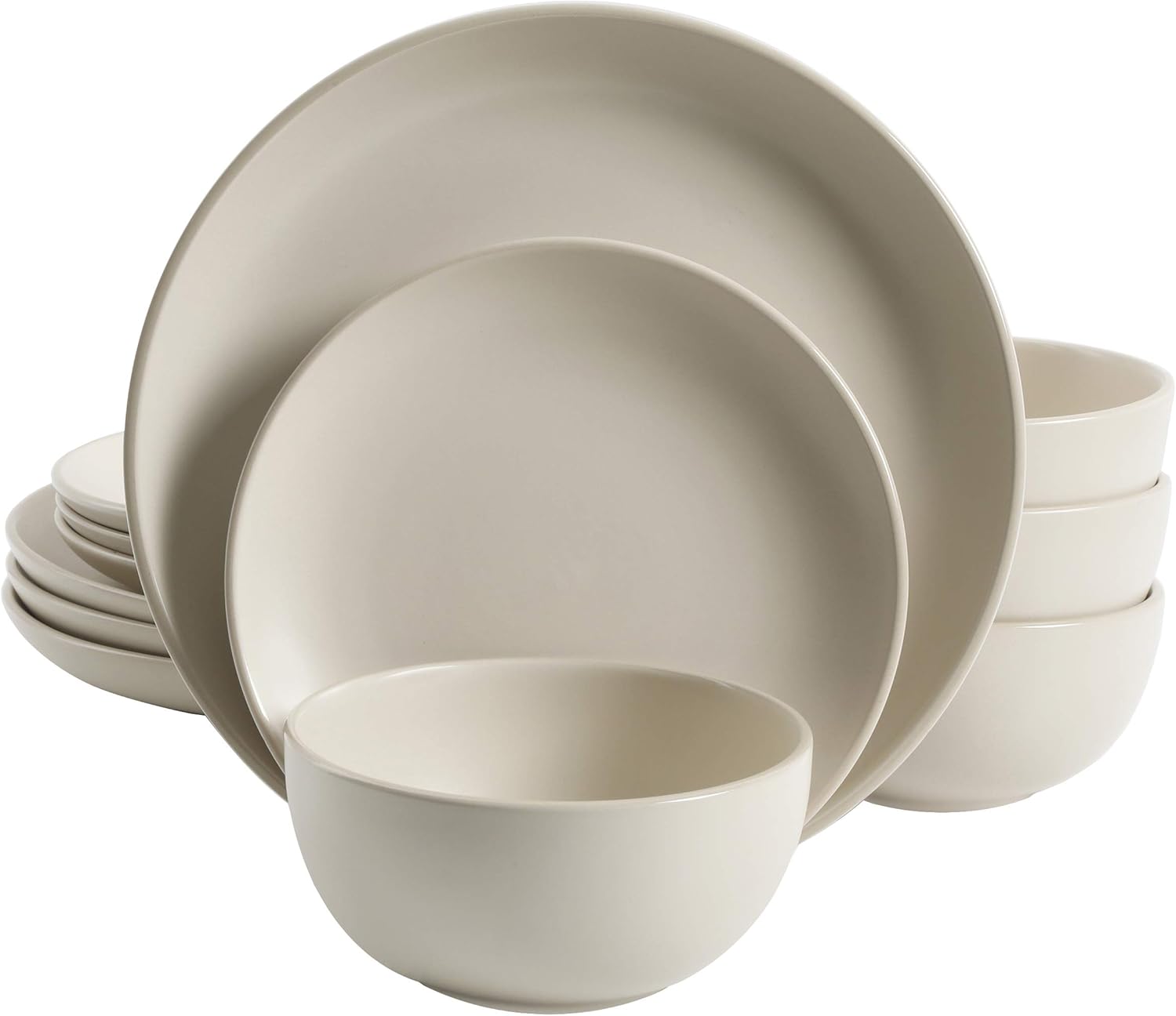 Gibson Home Rockaway 12-Piece Dinnerware Set for Modern Dining