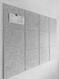 Felt Wall Tiles Large Cork Board Alternative - Sleek Felt Pinboard