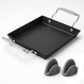 Nonstick Cast Iron Griddle 15.8in x 8.6in - Compact Flat Top for Grill