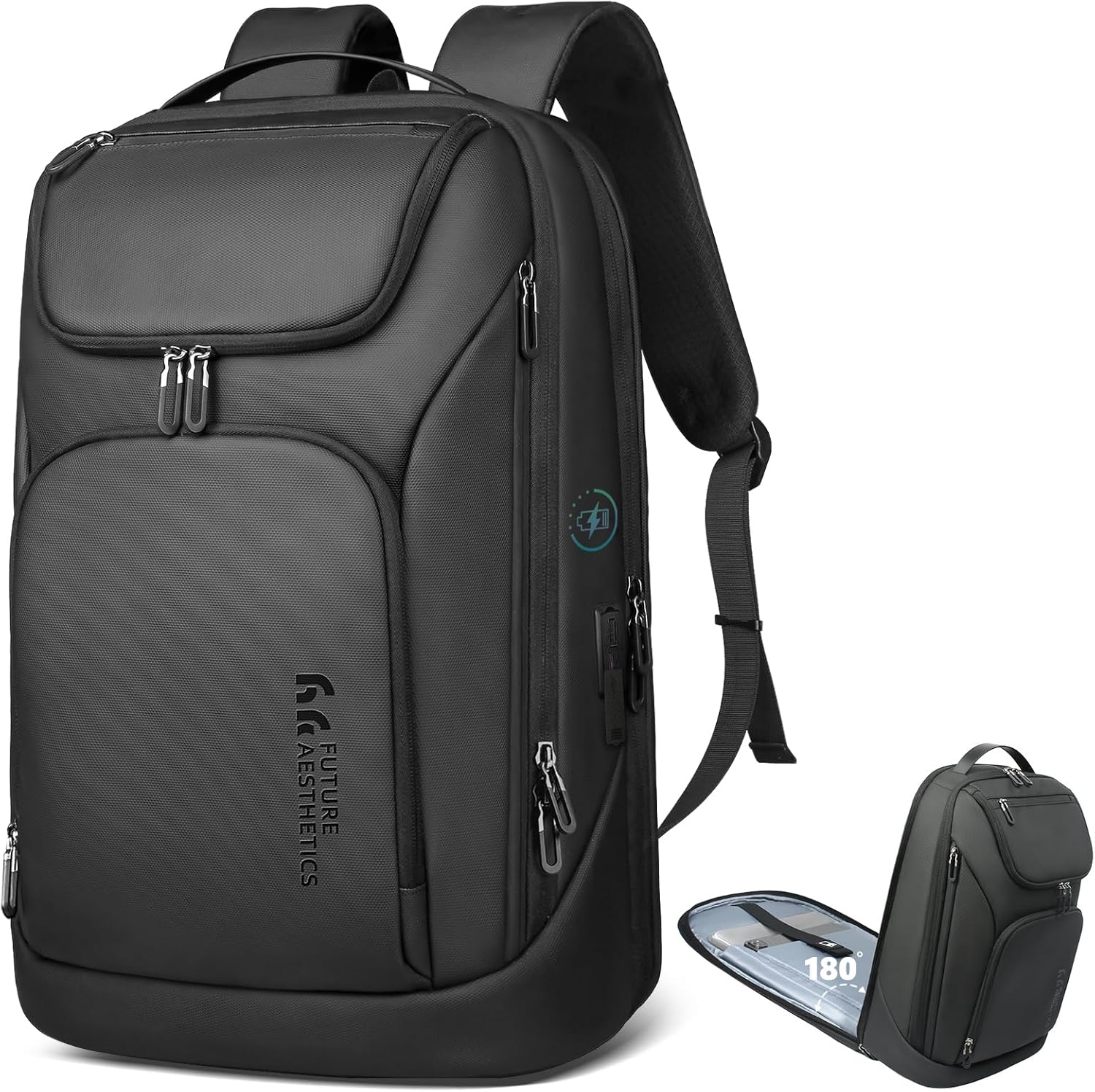 Business Smart Backpack for Men with USB Charging Port