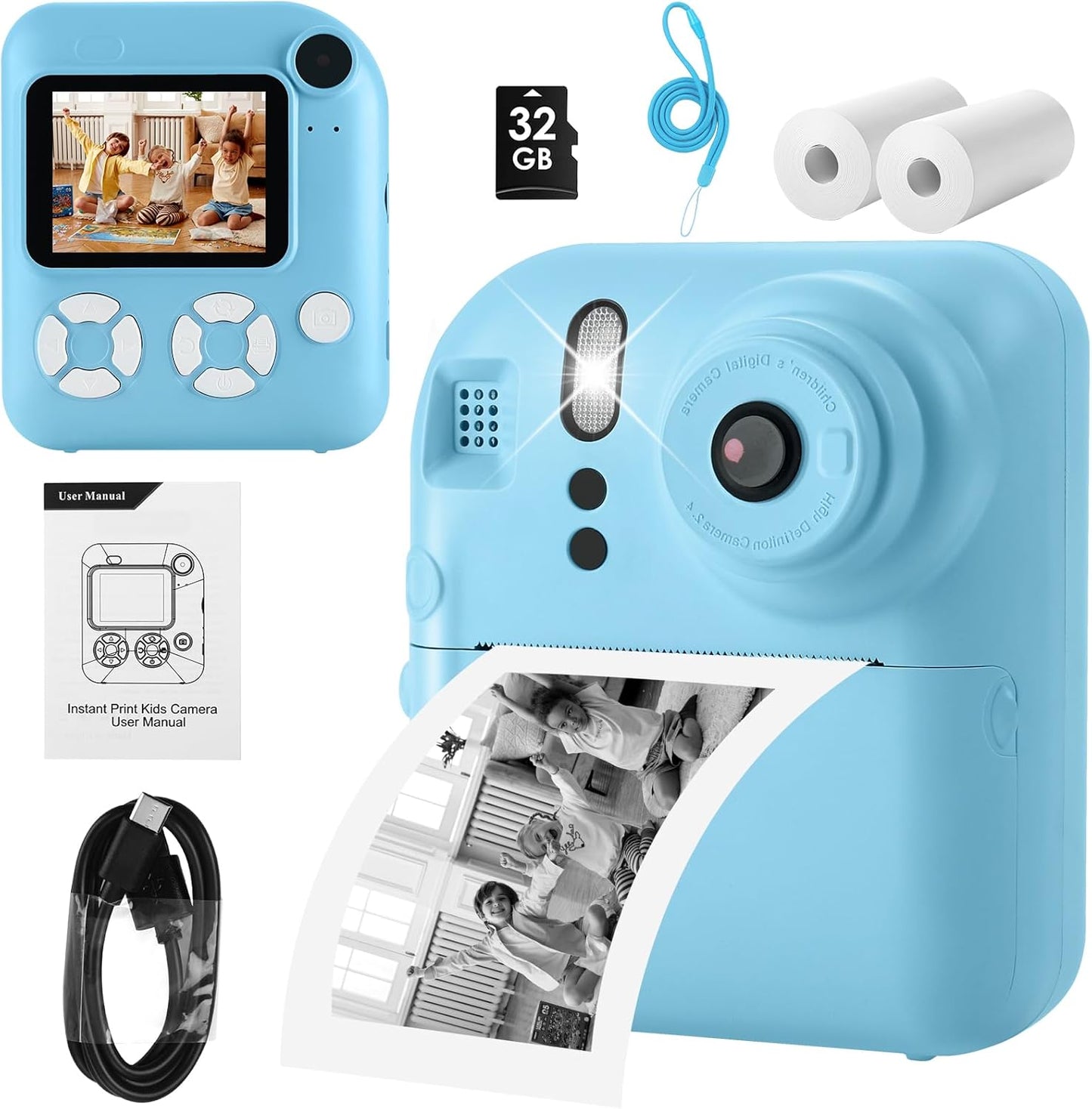 Instant Print Kids Camera - Capture Endless Fun!