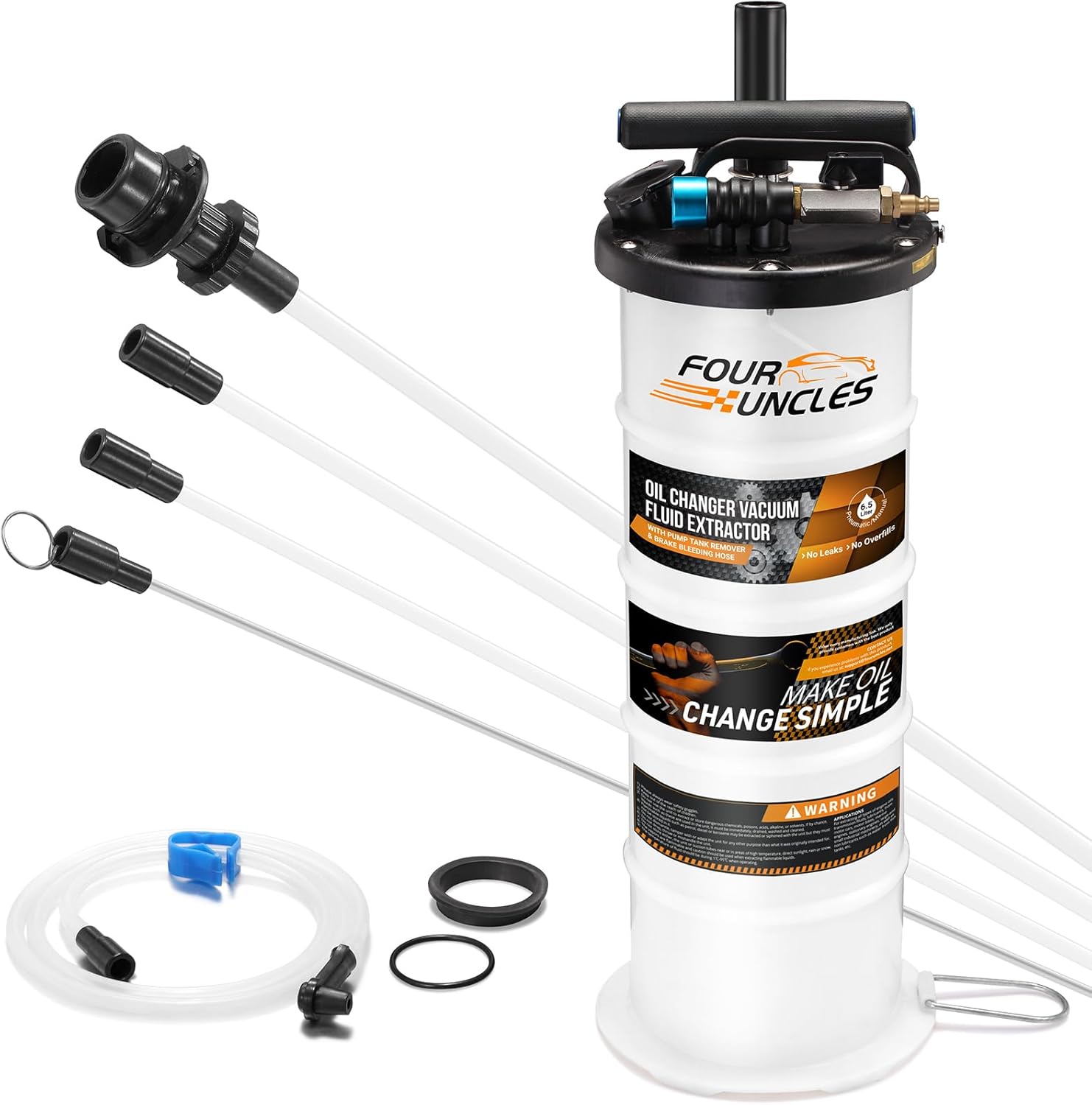FOUR UNCLES 6.5L Oil Extractor for Quick Fluid Changes
