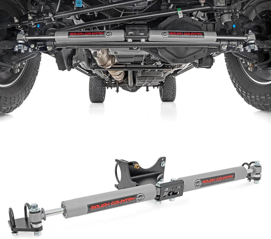 Rough Country N3 Dual Steering Stabilizer for Ford Super Duty