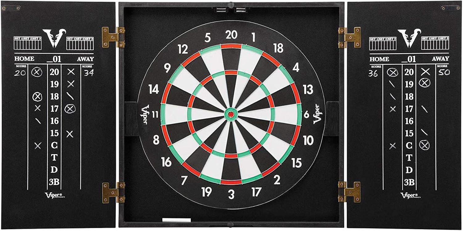 Viper Hideaway Dartboard Cabinet Set with Reversible Board Option