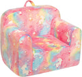 Kids Ultra-Soft Snuggle Foam Filled Chair - Glow Unicorn Reading Couch