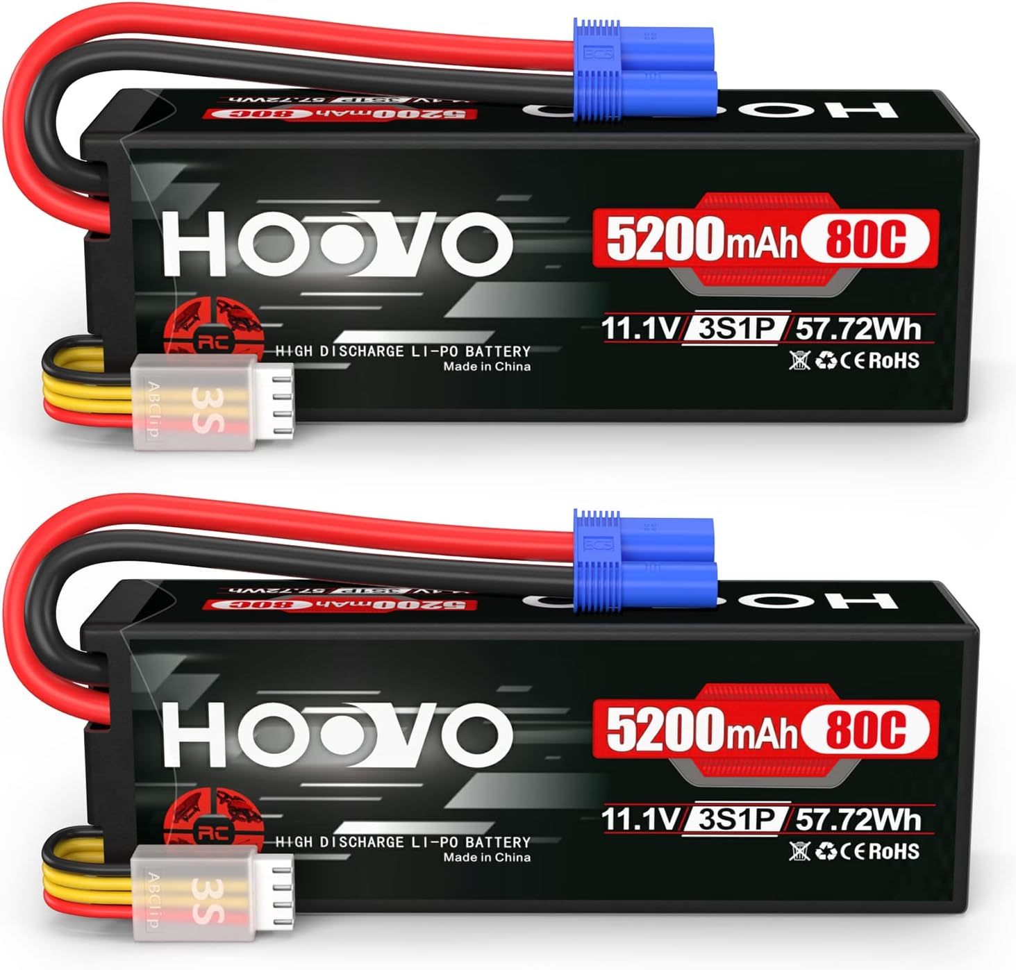 HOOVO 3S 11.1V 5200mAh RC Lipo Battery for High Performance