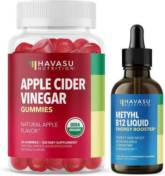 Natural Energy Boost Duo - Apple Cider & B12