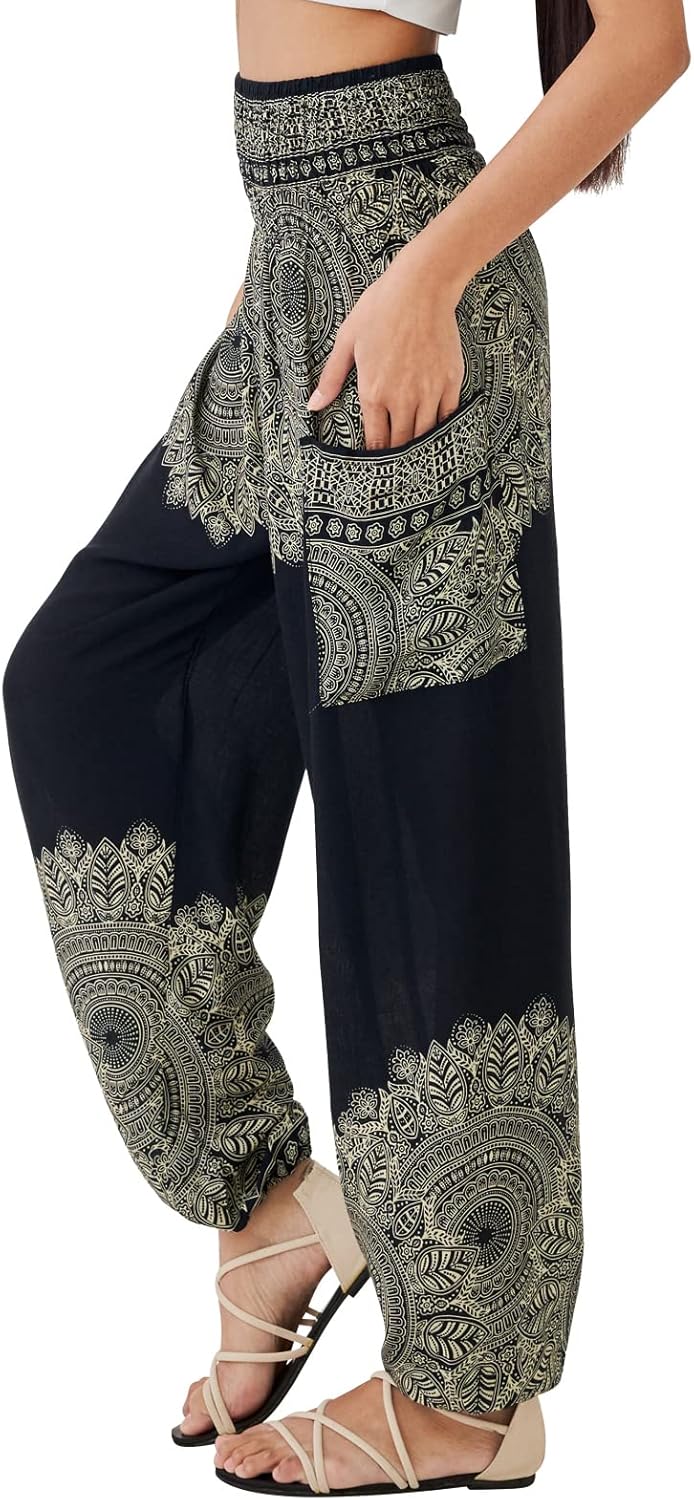 Comfy Bohemian Flowy Hippie Pants