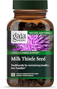 Milk Thistle Seed Liver Supplement for Healthy Function Support