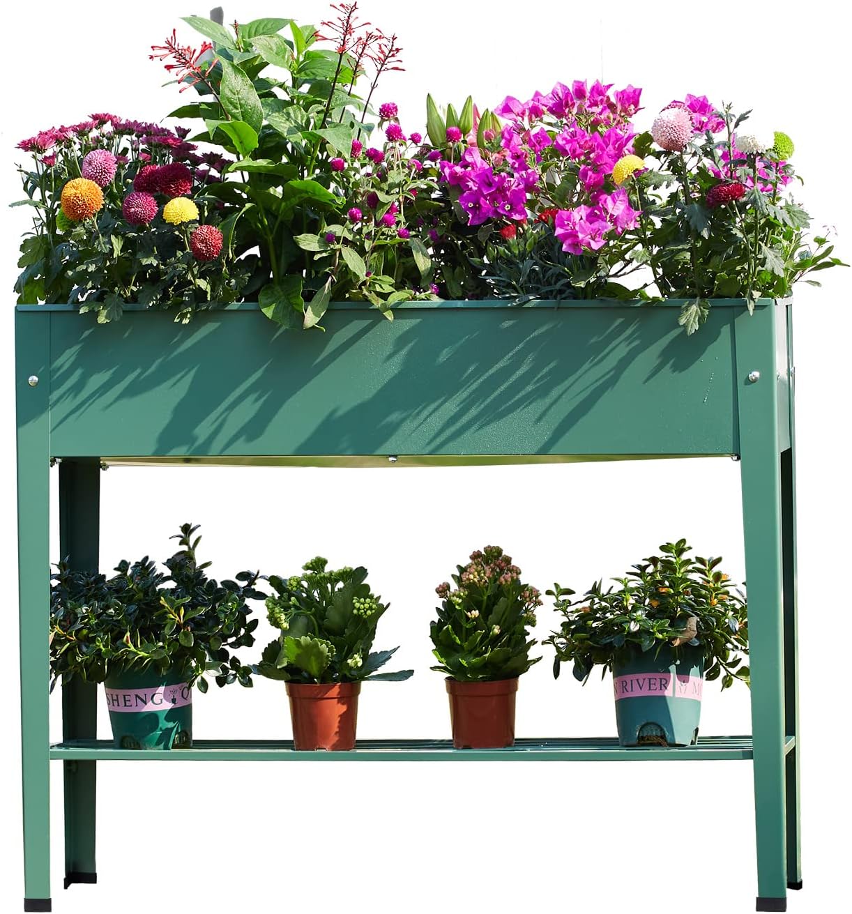 Raised Garden Bed with Legs for Easy Planting and Drainage
