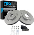 TRQ Front Brake Pad & Rotor Kit for 2014-2020 Nissan Rogue