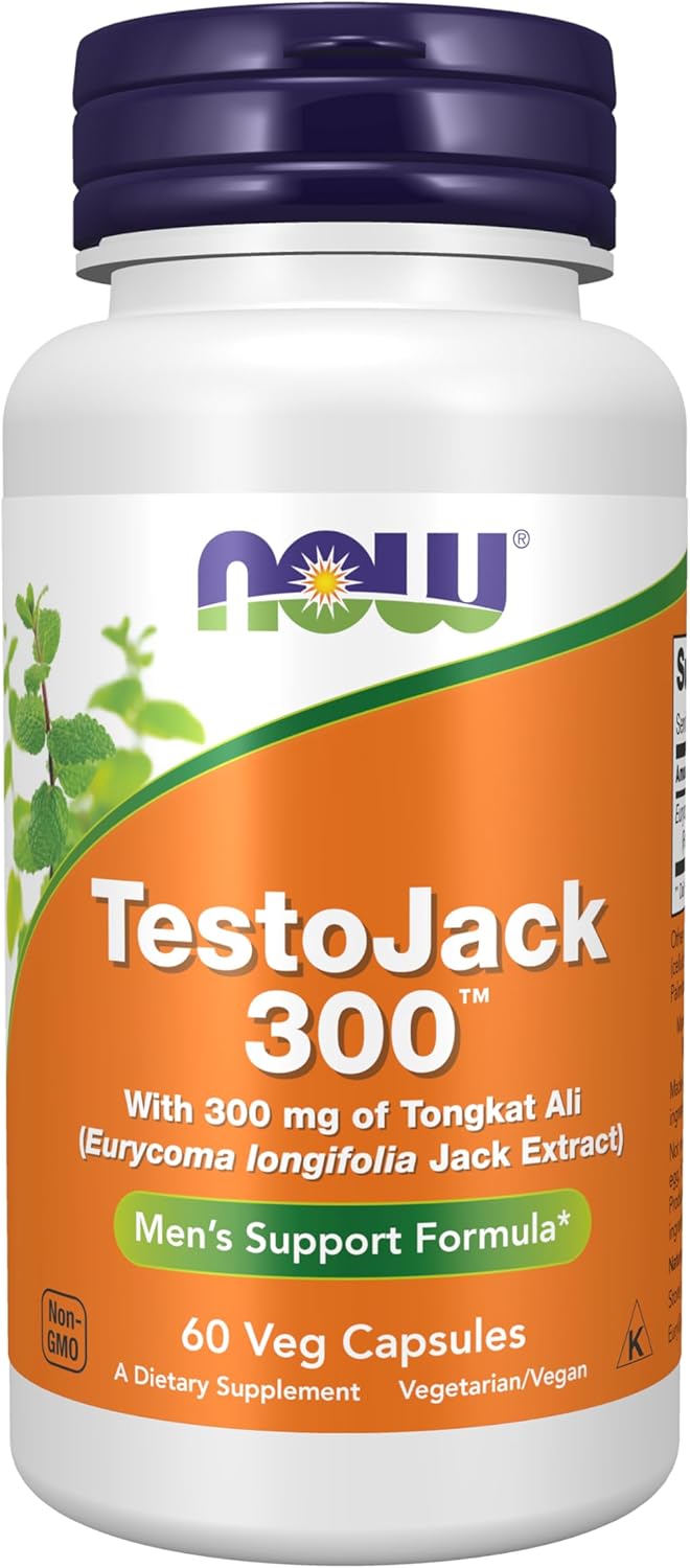 NOW Foods TestoJack 300 with Tonkat Ali for Men's Support
