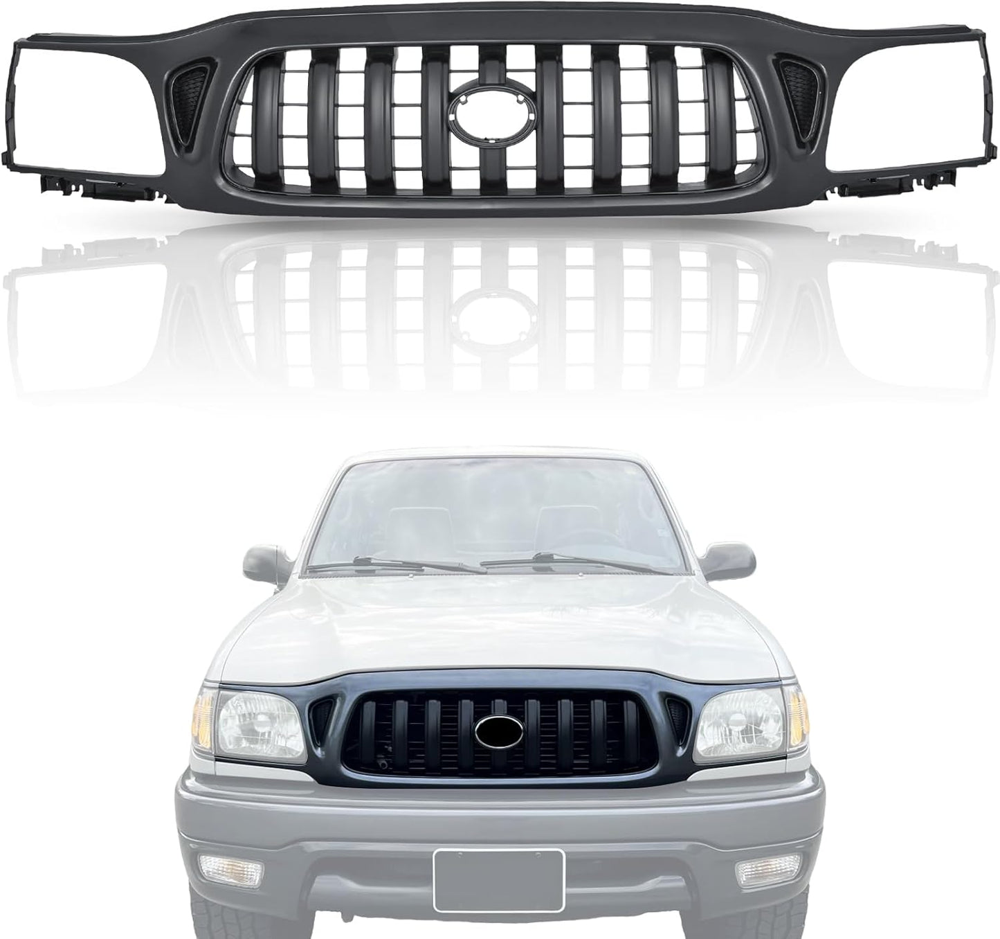 Front Grille Grill for Toyota Tacoma 2001-2004 - Black Finish