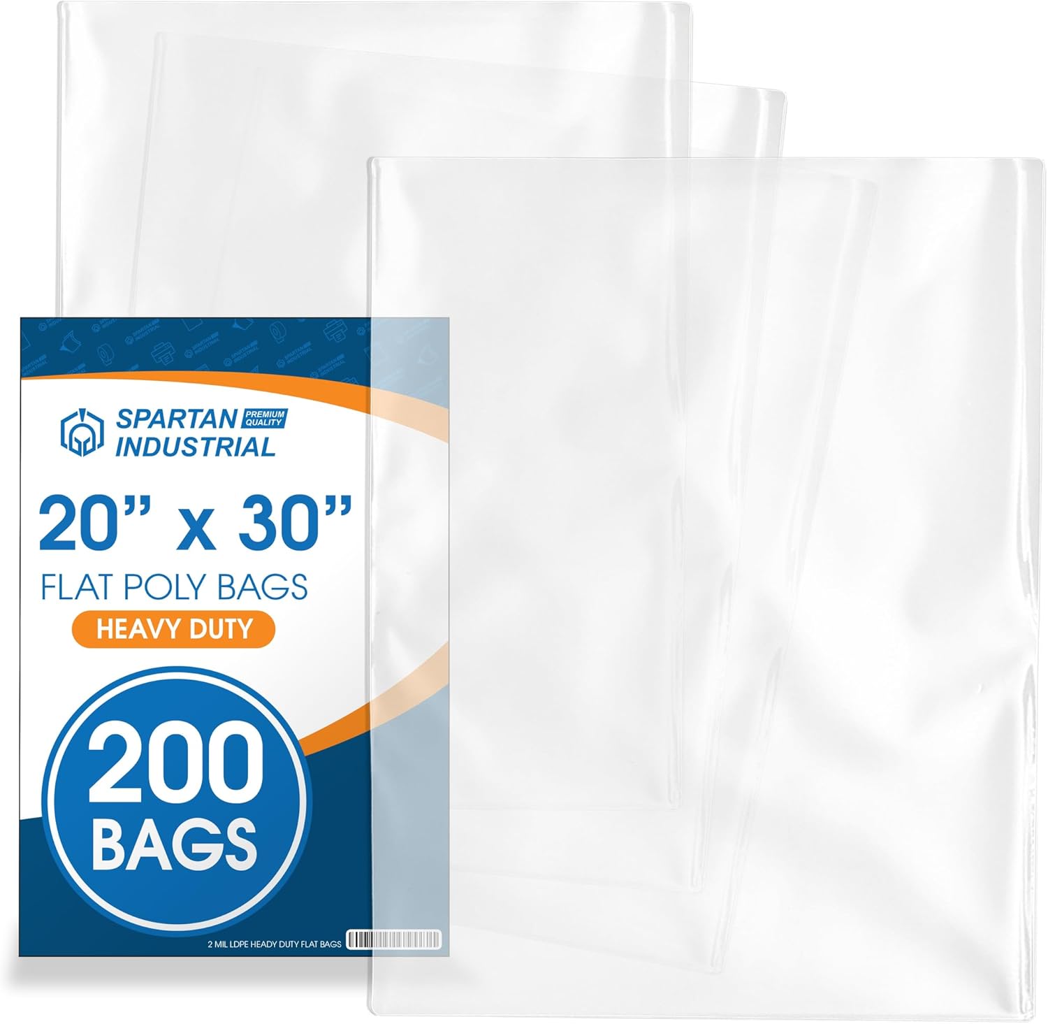 20 X 30 Clear Flat Poly Bags for Heavy Duty Packaging Needs