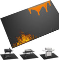 65 x 40 in Heavy Duty Under Grill Mat - Fireproof Patio Protector