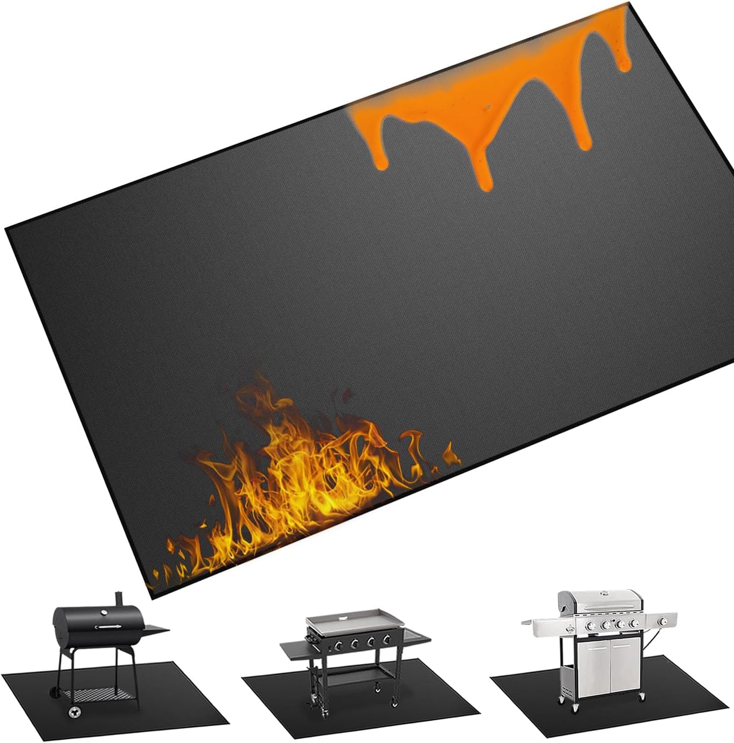 Heavy Duty Large Under Grill Mats for Outdoor Grill Protection