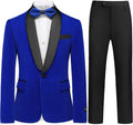 Boys Velvet Tuxedo 2 Piece Slim Fit Suit - Sizes 4-20