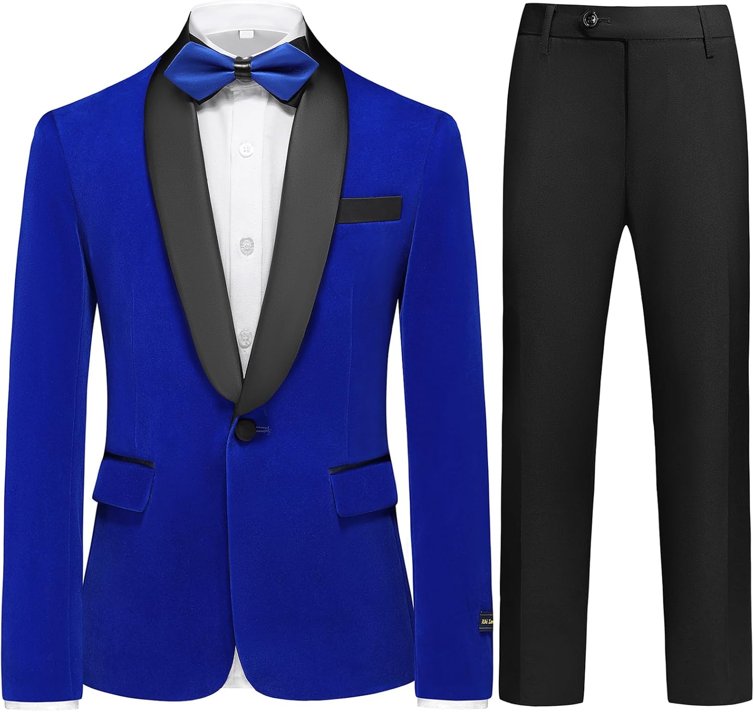 Boys Velvet Suits Slim Fit Tuxedo 2 Piece Kids Blazer Jacket