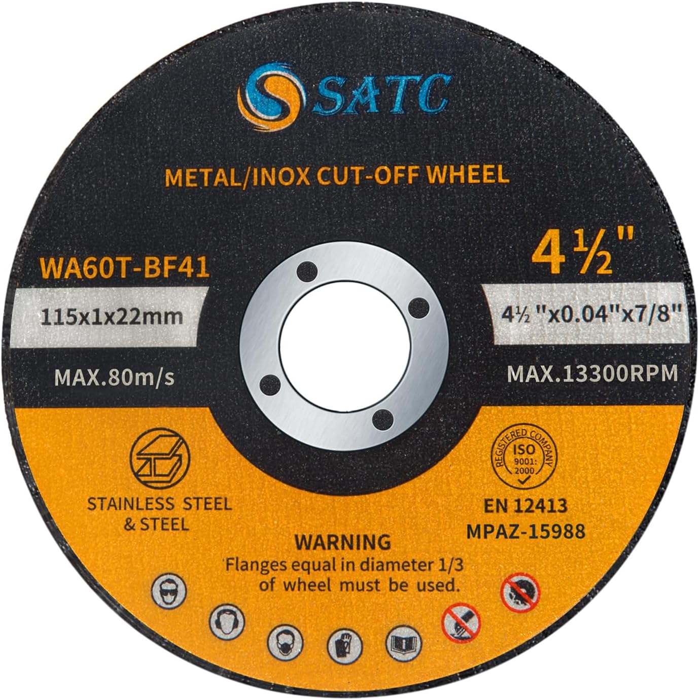 S SATC 100 PCS Cut Off Wheel for Angle Grinder - Ultra Thin