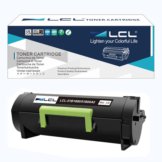 LCL 51B1000 Black Toner Cartridge for Lexmark Printers