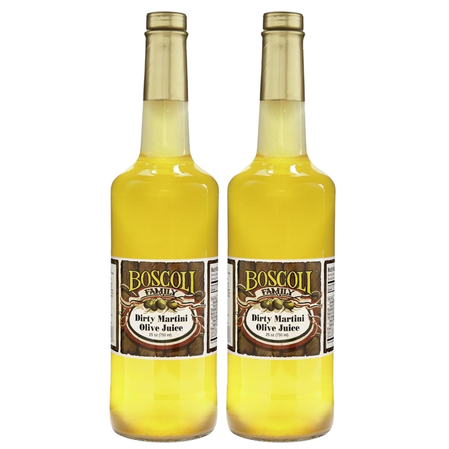 Boscoli Family's 25oz Dirty Martini Juice x2 Pack