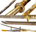 Kamaiwo Clay Tempering High Carbon Steel Handmade Katana Sword