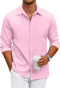 COOFANDY Men's Oxford Shirt Long Sleeve Casual Button (Style ZDTN)