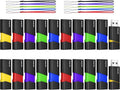4GB Flash Drives 20 Pack Retractable Thumb Drives - Multipack USB 2.0