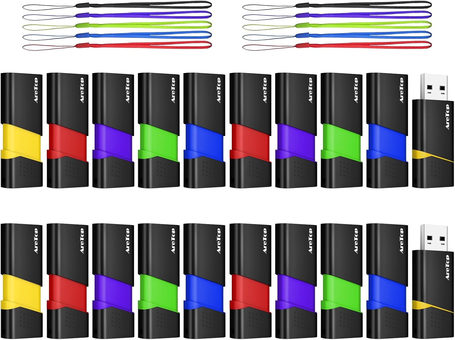4GB Flash Drives Bulk 20 Pack for Easy Data Storage and Transfer