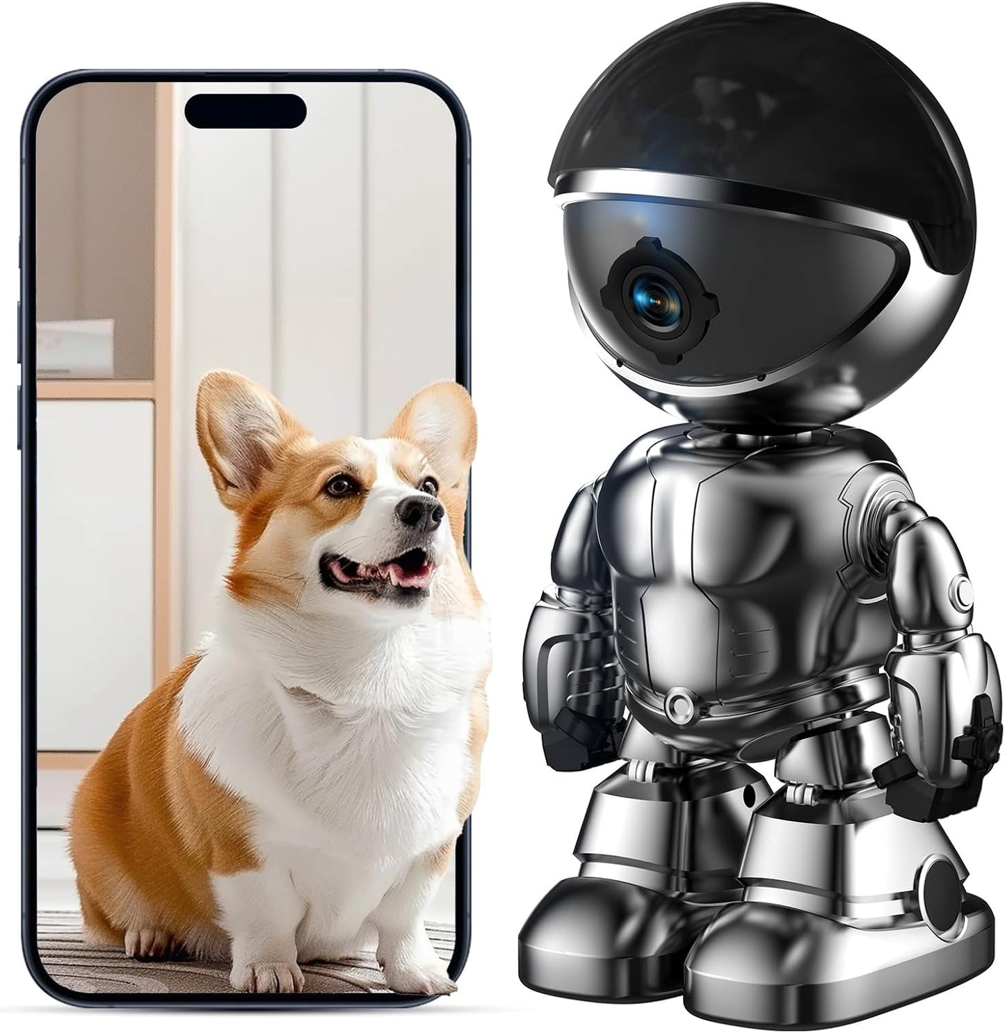 2K WiFi Home Security Camera | Night Vision + Siren Alarm | DYPCO